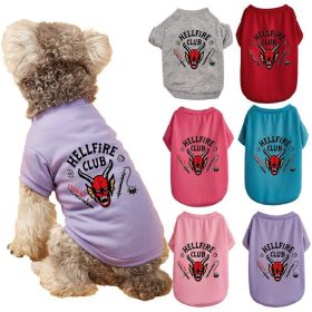 Pet Dog Halloween Cosplay Crewneck Bull T-shirts (type: Rose bullXS)